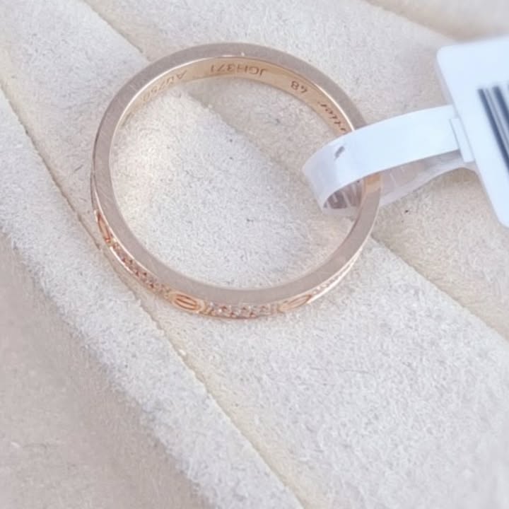 Cartier Love Ring Rose Gold with Diamonds  - Image 3