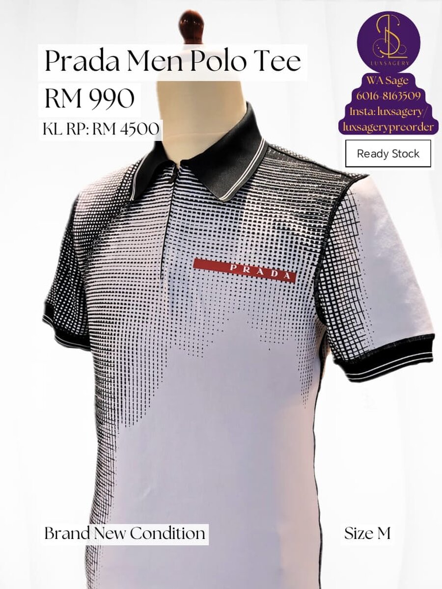 Prada Men Polo Tee Size M