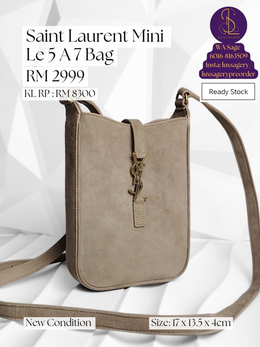 Saint Laurent Mini Le 5 A 7 Bag
